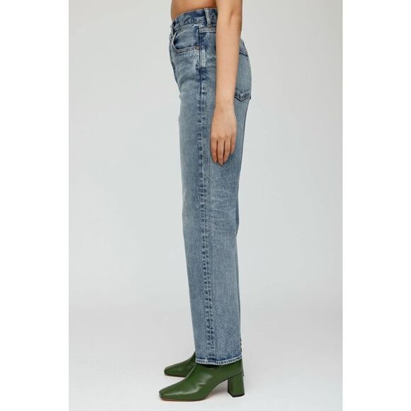 Moussy Vintage WOODHAVEN WIDE STRAIGHT Jeans blue 28” - Picture 4 of 11